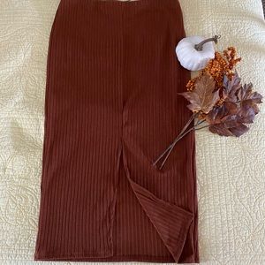 H&M Pencil Skirt Orange/Rust Size L
